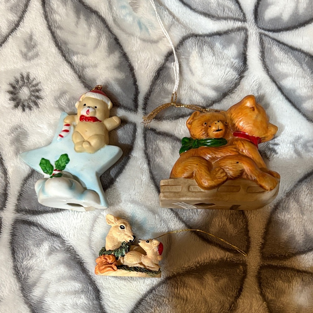 Vintage Christmas Ornaments Set